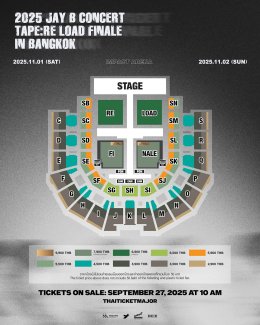 'JAY B' เสิร์ฟคอนเสิร์ต 2025 JAY B CONCERT [TAPE:RE LOAD FINALE] IN BANGKOK ให้แฟนชาวไทยแบบจัดเต็ม! 2 รอบการแสดง 1-2 พ.ย. 68 นี้